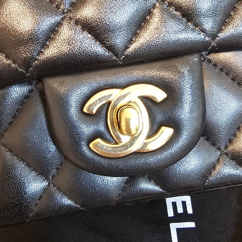 超甜❤️經典方胖 Chanel coco CF17 方胖黑金羊-7