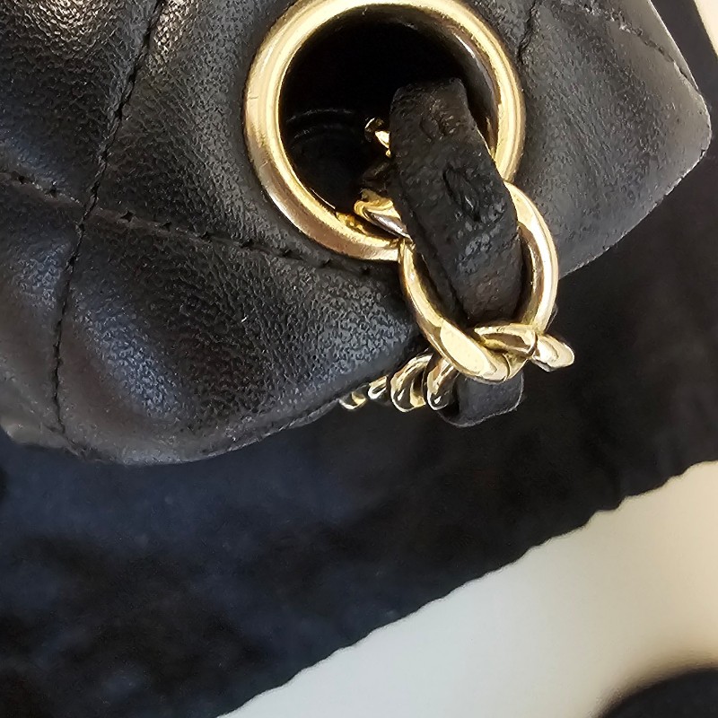 超甜❤️經典方胖 Chanel coco CF17 方胖黑金羊-17