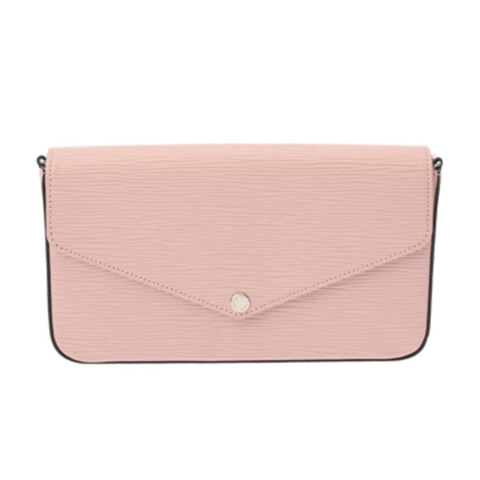 LOUIS VUITTON Epi Pochette Felicie Rose Ballerine M62467 女士皮革單肩包 A