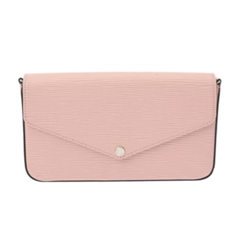 LOUIS VUITTON Epi Pochette Felicie Rose Ballerine M62467 女士皮革單肩包 A-0
