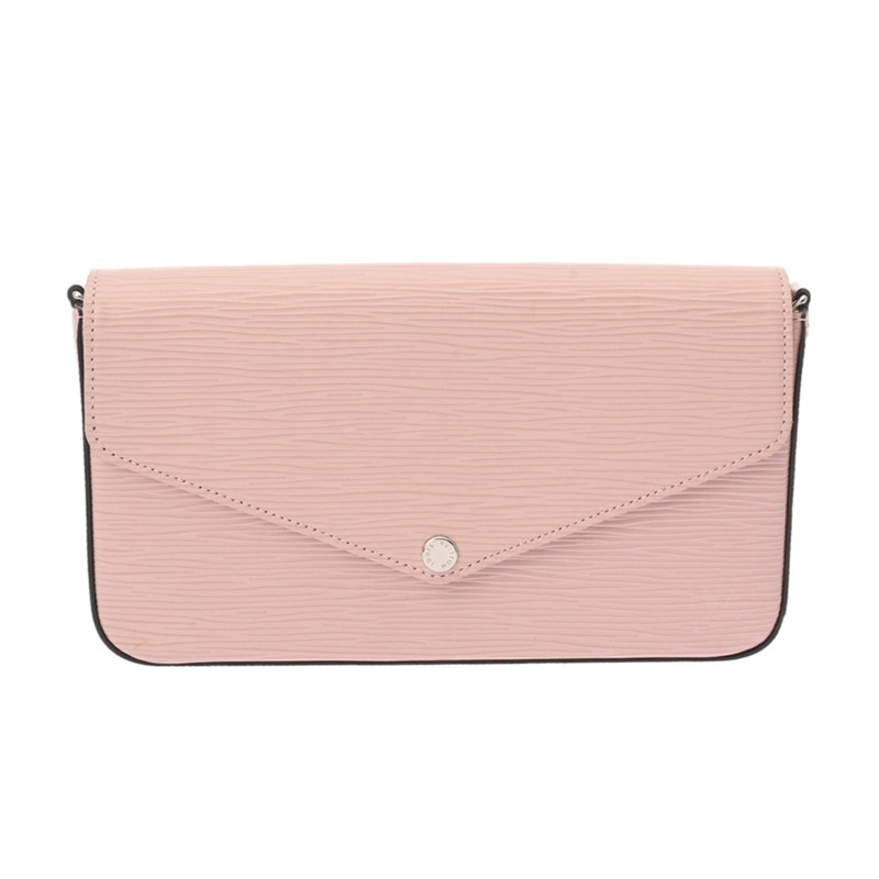 LOUIS VUITTON Epi Pochette Felicie Rose Ballerine M62467 女士皮革單肩包 A-1