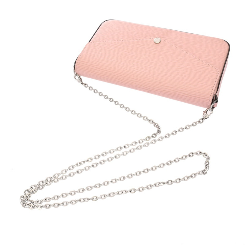 LOUIS VUITTON Epi Pochette Felicie Rose Ballerine M62467 女士皮革單肩包 A-3