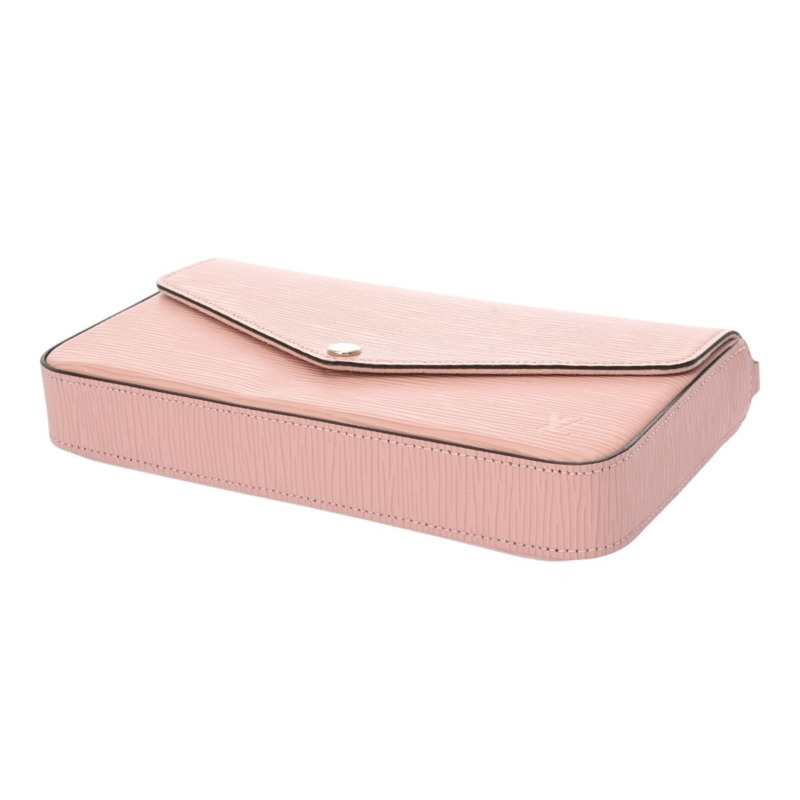LOUIS VUITTON Epi Pochette Felicie Rose Ballerine M62467 女士皮革單肩包 A-4