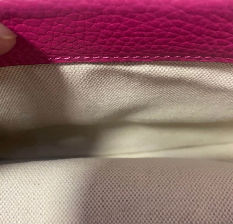 GUCCI古馳 Dinoysus 帶鑽虎頭扣鏈條 小號 約長28 x 9 x 17cm 玫粉色-2