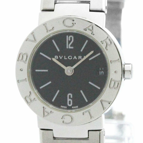 BVLGARI BVLGARI-BVLGARI 鋼石英女錶 BB23SS 拋光