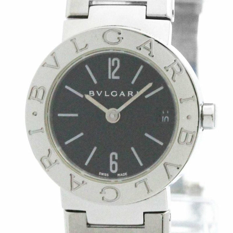 BVLGARI BVLGARI-BVLGARI 鋼石英女錶 BB23SS 拋光-0