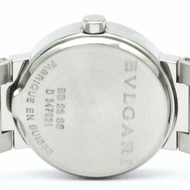 BVLGARI BVLGARI-BVLGARI 鋼石英女錶 BB23SS 拋光-5