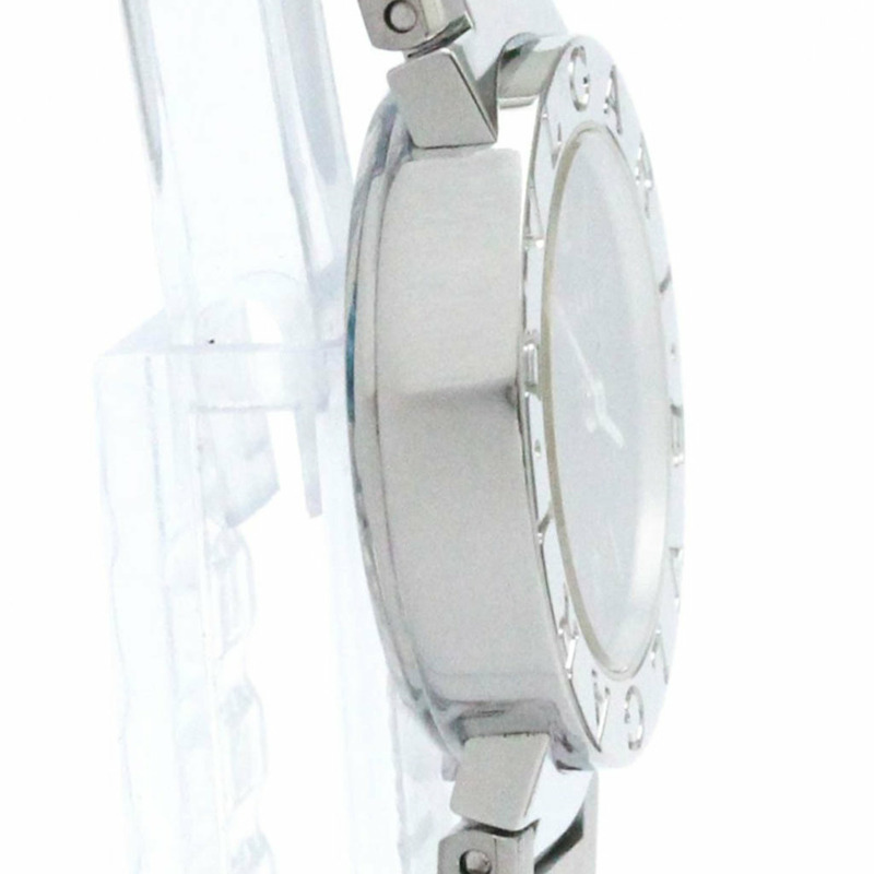 BVLGARI BVLGARI-BVLGARI 鋼石英女錶 BB23SS 拋光-7