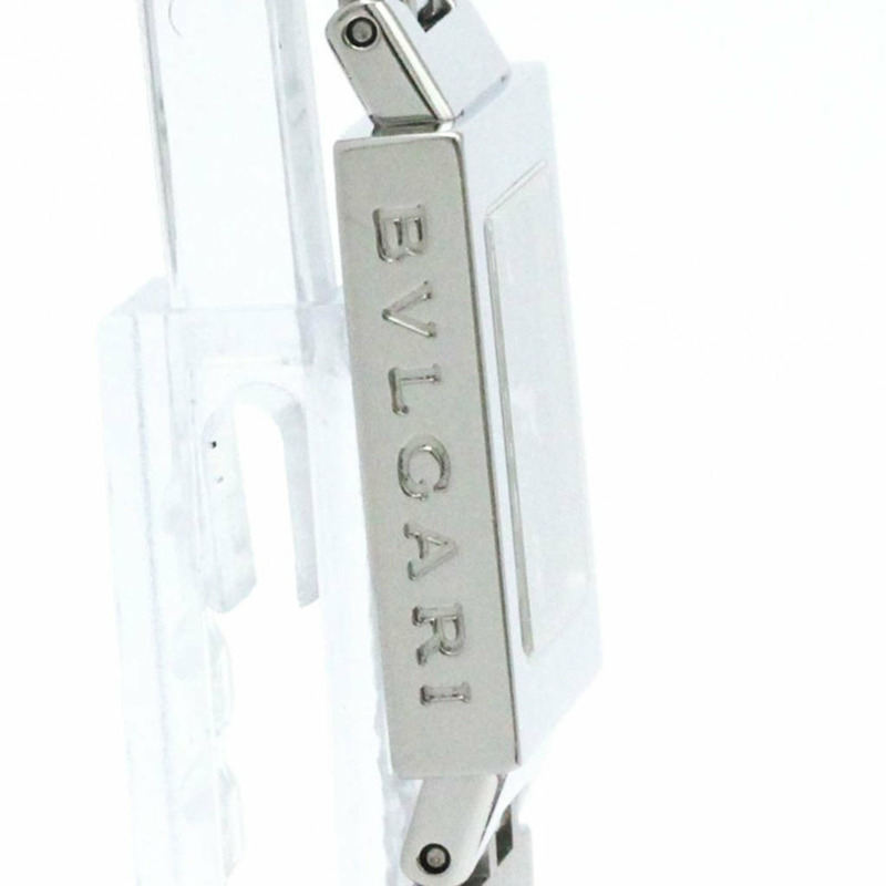 BVLGARI Quadrato 不鏽鋼石英女士手錶 SQ22SSS 拋光-7