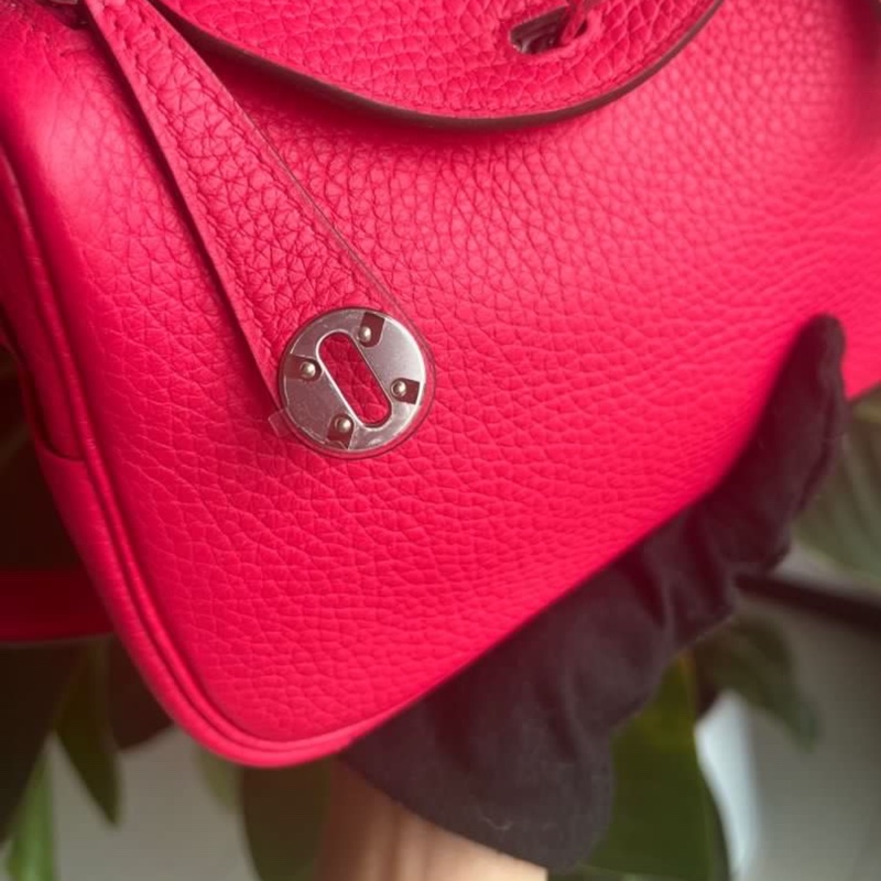 Hermes❤️Mini Lindy一代❤️I6極致粉銀扣🌟99新🌟TC皮🌟-2