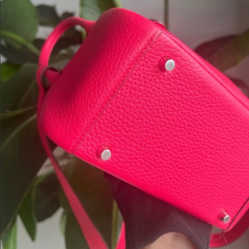 Hermes❤️Mini Lindy一代❤️I6極致粉銀扣🌟99新🌟TC皮🌟-3