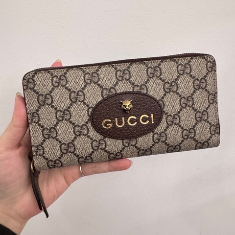 Gucci 虎頭拉鍊長夾 離櫃商品❤️