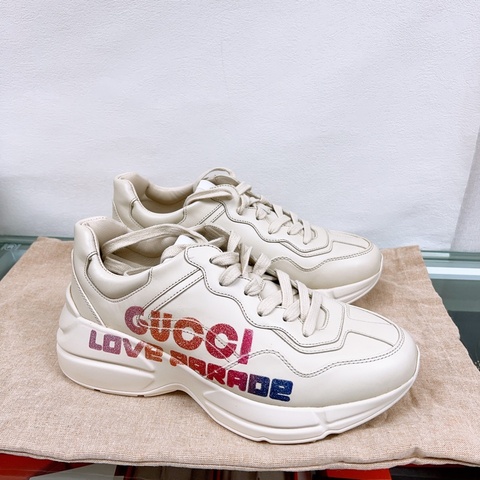 閒置 Gucci rhyton 米白球鞋 38.5 / 42 碼 love parade