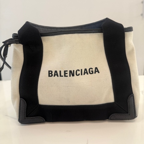 BALENCIGA XS白色帆布包