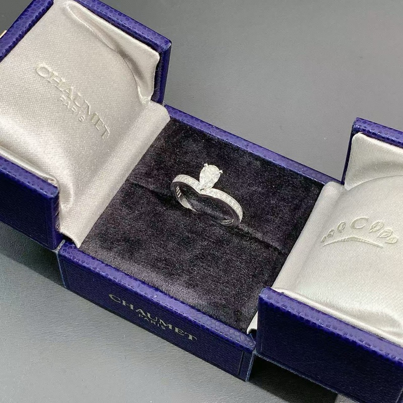 Chaumet尚美 Josephine Aigrette加冕·爱系列 白鹭冠冕 V字型水滴钻戒-2