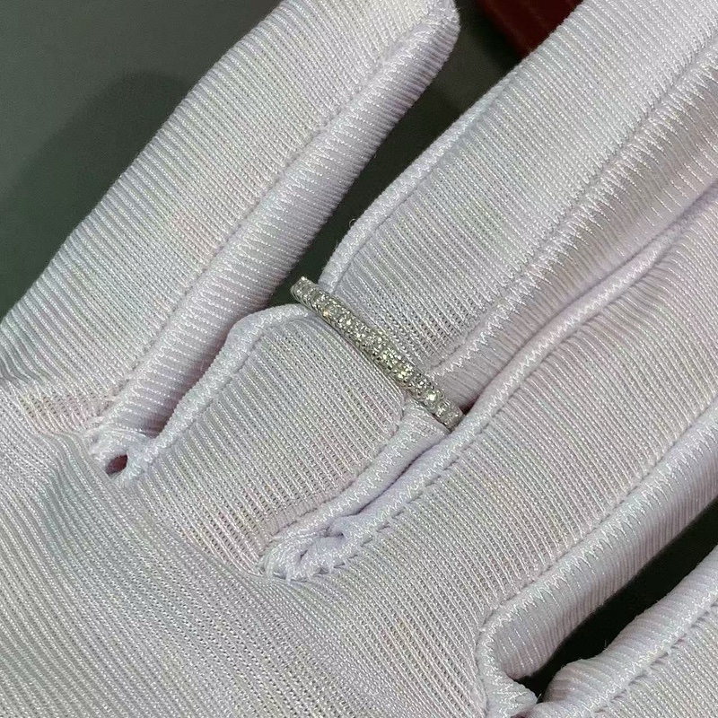 Cartier卡地亚 ETINCELLE DE CARTIER系列 白金满钻戒指-7