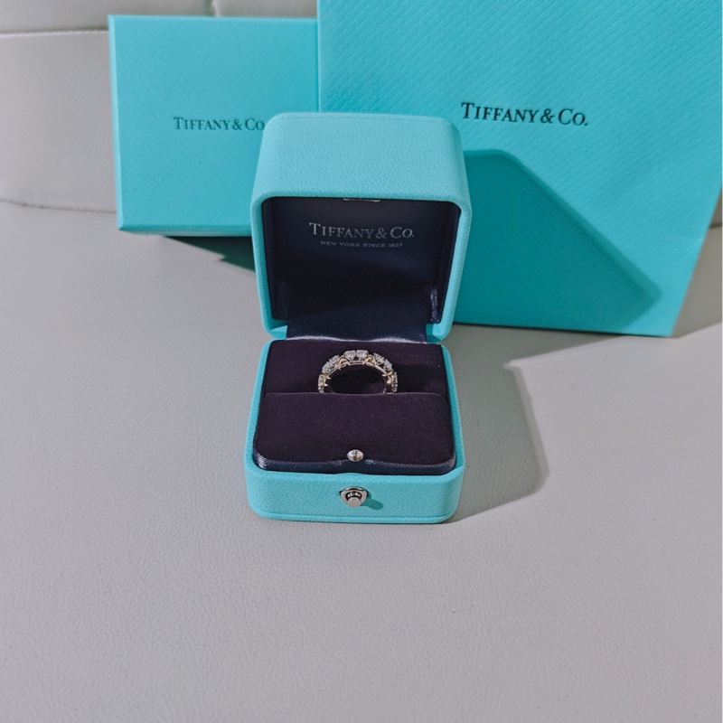 Tiffany蒂芙尼 Jean Schlumberger by Tiffany系列 Sixteen Stone十六石钻石戒指-0