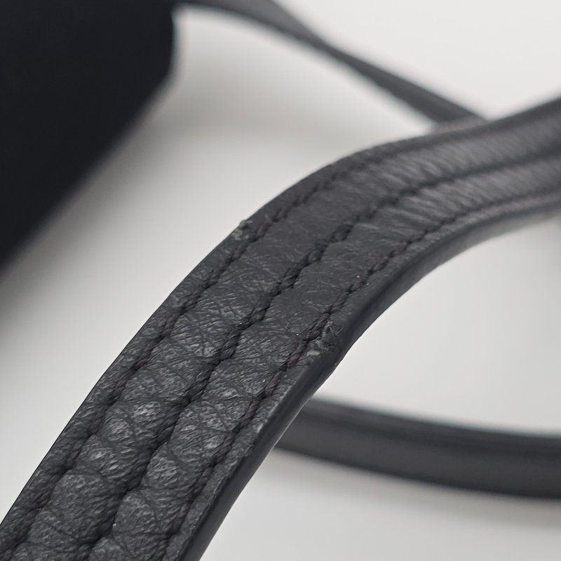 CHLOE FAYE 小號 黑色 牛麂皮 單肩包 斜挎包-13