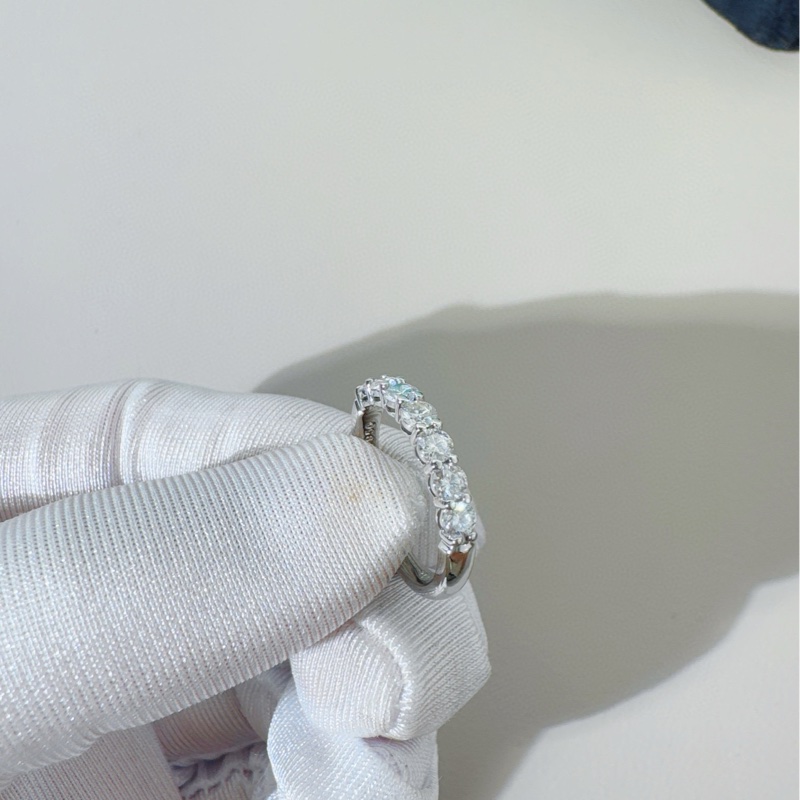 Tiffany蒂芙尼 Forever系列 PT950铂金排钻戒指-6