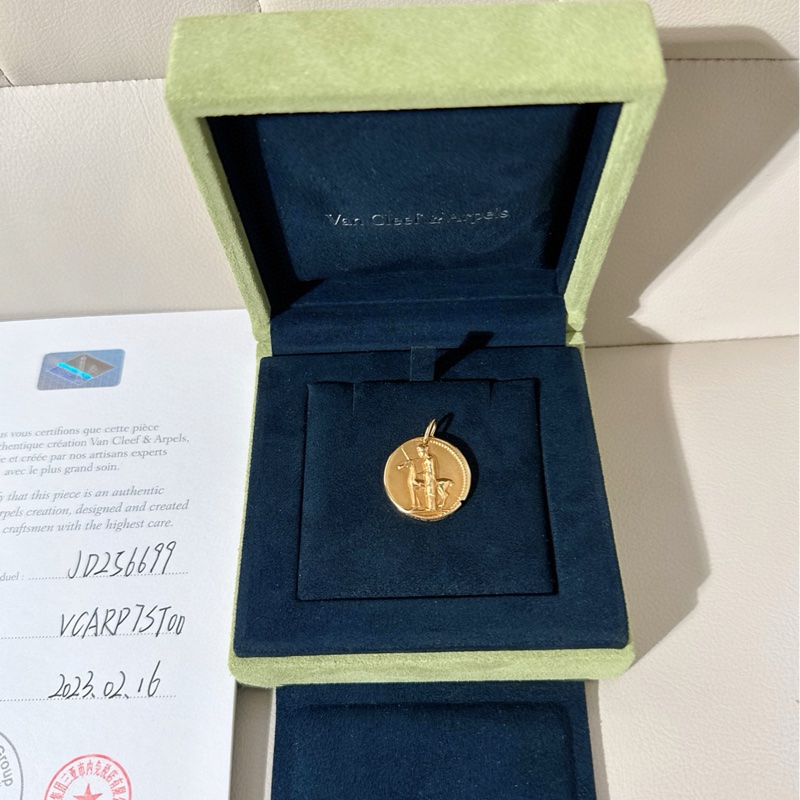 VCA梵克雅宝 zodlaque星座系列 18k黄金 处女座吊坠-1