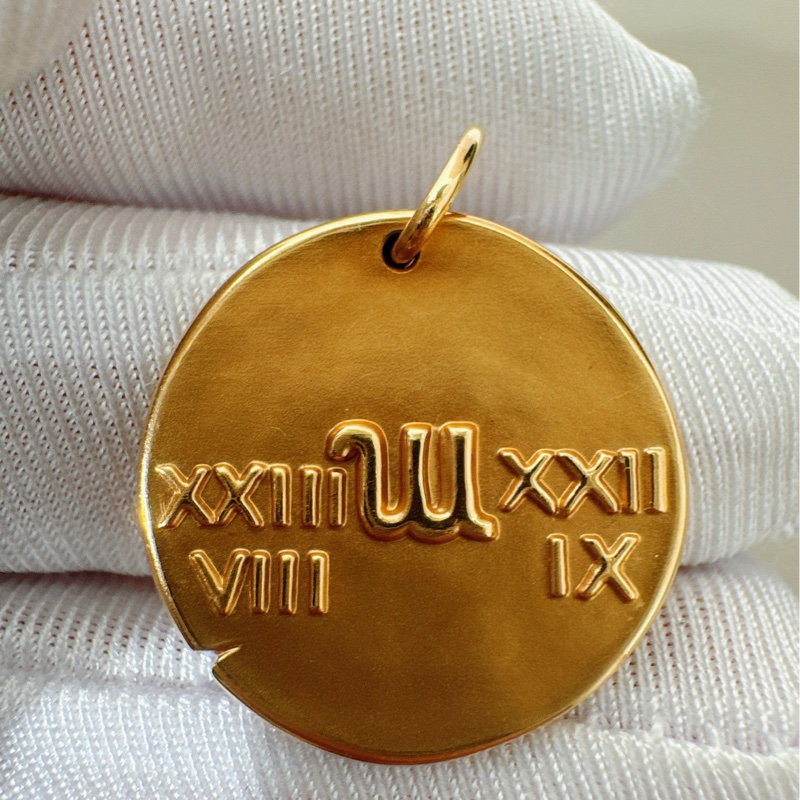 VCA梵克雅宝 zodlaque星座系列 18k黄金 处女座吊坠-4