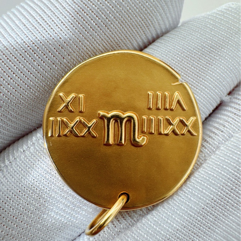 VCA梵克雅宝 zodlaque星座系列 18k黄金 处女座吊坠-5