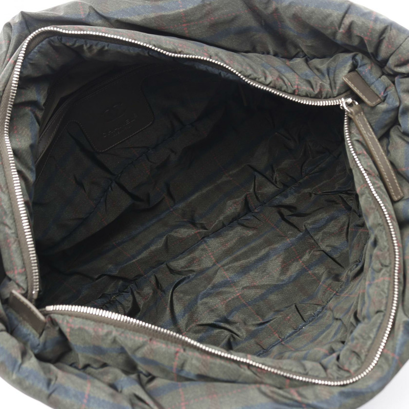 CHANEL Coco Cocoon MM 托特包 手提包 A48611 尼龍皮革 卡其色 二手 女款 SHW CC-2