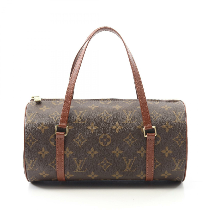 LOUIS VUITTON Papillon PM 26 手提包舊款 M51366 字母帆布二手 LV-0
