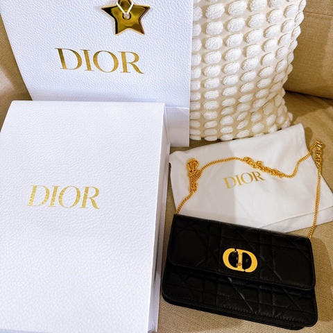 可議價全配Dior Miss Caro 附鏈帶手拿包
