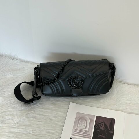 GUCCI Marmont法棍包 - So black
