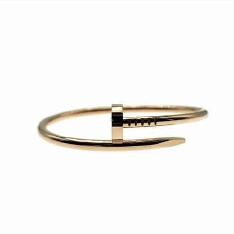 Cartier 卡地亞 juste un clou 18K玫瑰金 粗版無鑽手環 Size 16 Bracelet