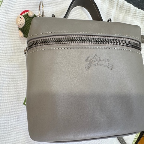 LONGCHAMP 專櫃款 小羊皮/可愛迷你鞋背包 全新僅收藏