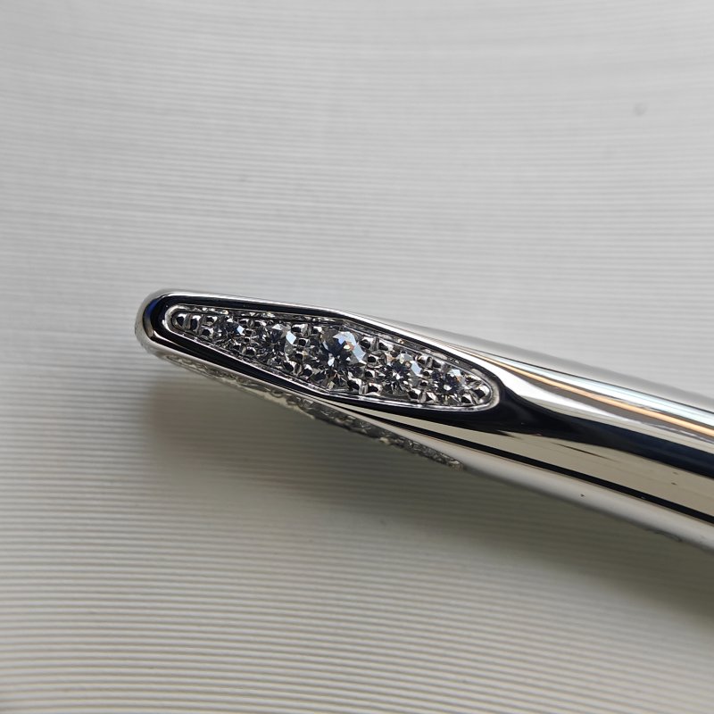 Cartier 卡地亞 juste un clou 18K白金 粗版頭尾鑽石手環 Size 17 Bracelet-6