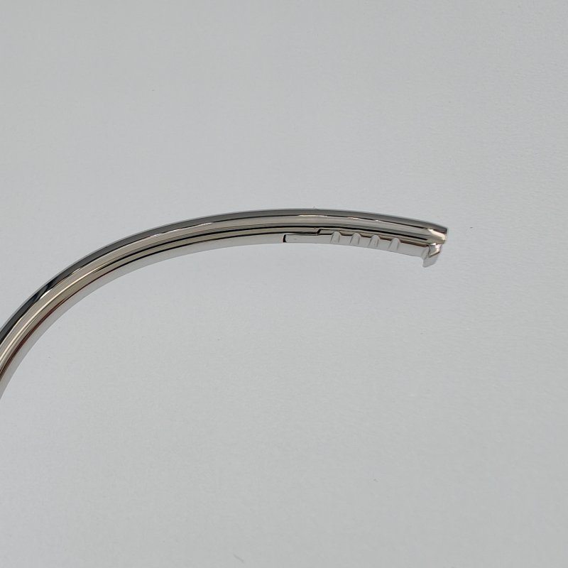 Cartier 卡地亞 juste un clou 18K白金 粗版頭尾鑽石手環 Size 17 Bracelet-8