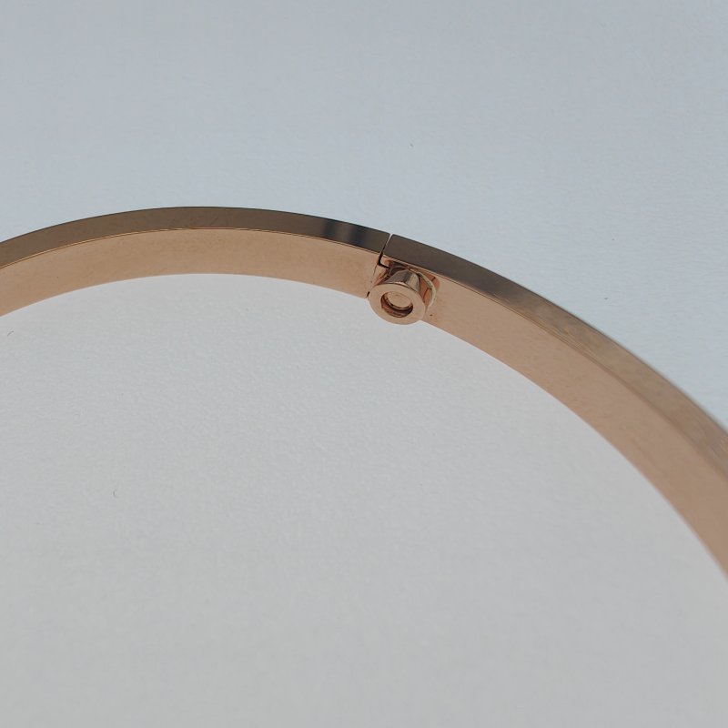 Cartier 卡地亞 love 18K玫瑰金 窄版滿天星鑽石手環 Size 18 Bracelet-7