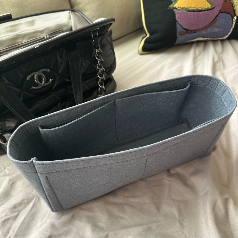 Chanel 香奈兒黑色托特包/泡芙包/機場包/鍊條包/vintage-17