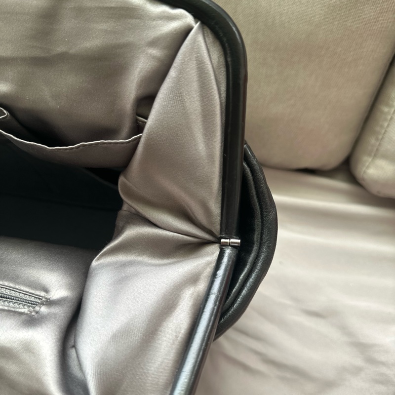 Chanel 香奈兒黑色托特包/泡芙包/機場包/鍊條包/vintage-21