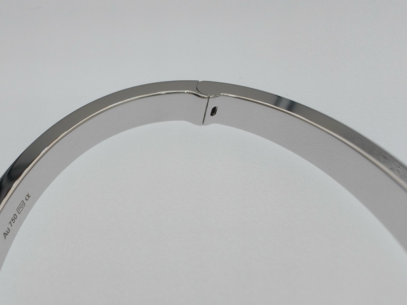 Cartier 卡地亞 love 18K白金 寬版滿天星鑽石手環 Size 18 Bracelet-7