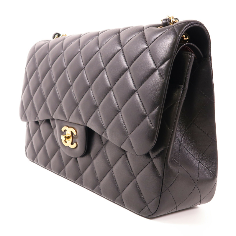 CHANEL 羊皮皮革Maxi Classic金扣鏈帶肩背袋-2