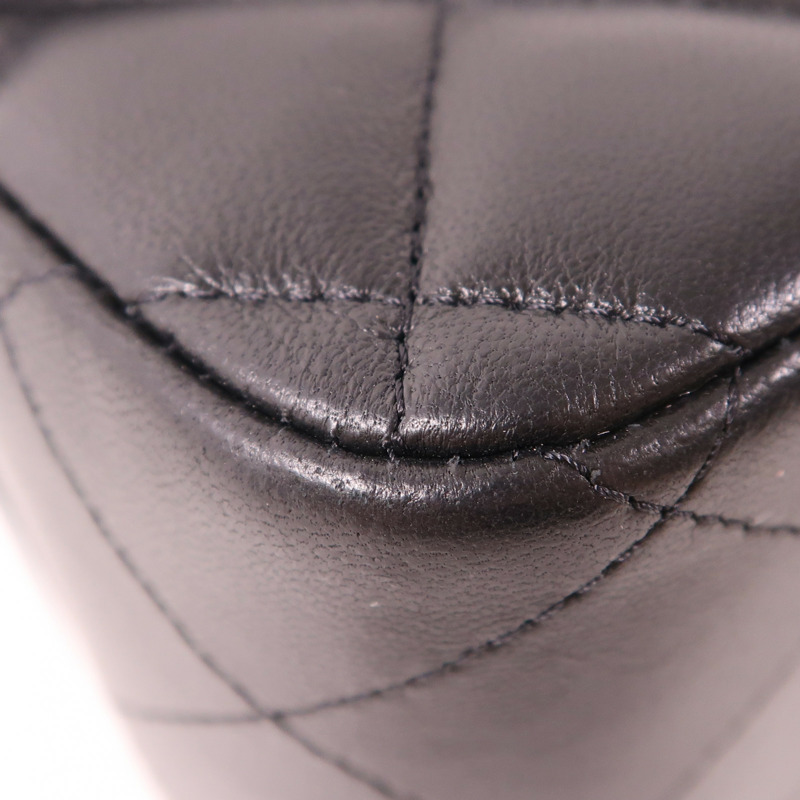 CHANEL 羊皮皮革Maxi Classic金扣鏈帶肩背袋-6