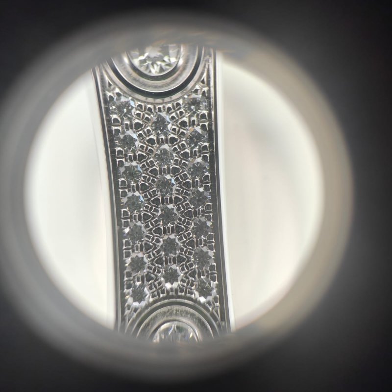 Cartier 卡地亞 love 18K白金 寬版全鑽石手環 Size 19 Bracelet-4