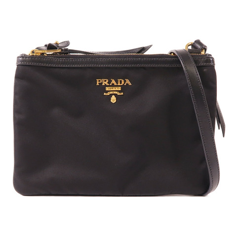 PRADA 尼龍Shoulder Bag金扣肩背袋
