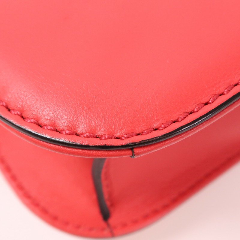 Valentino 牛皮皮革Shoulder Bag金扣鏈帶肩背袋-8