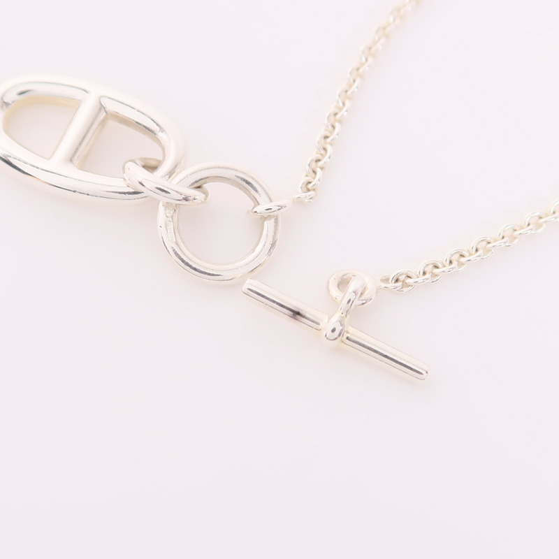 HERMES 925純銀Chaine d'ancre Enchainee項鍊-5