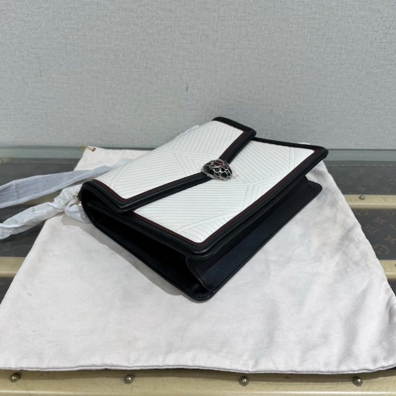 BVLGARI 中號蛇頭肩背斜背鏈條包28*20*6 99新配件塵袋-2