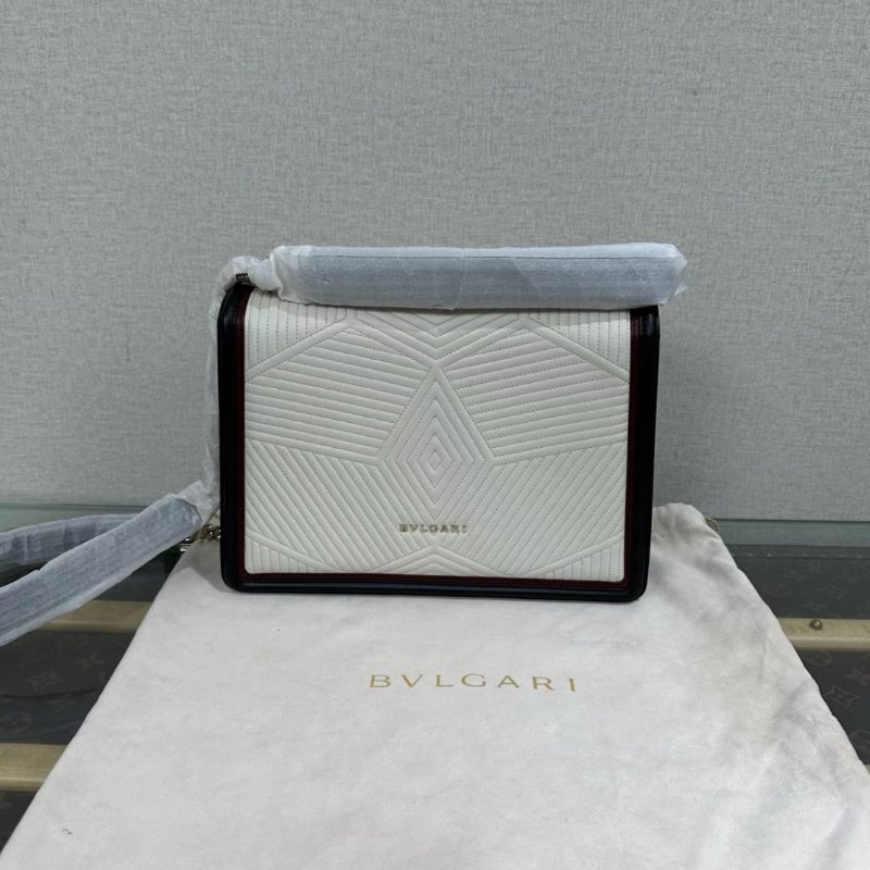 BVLGARI 中號蛇頭肩背斜背鏈條包28*20*6 99新配件塵袋-5