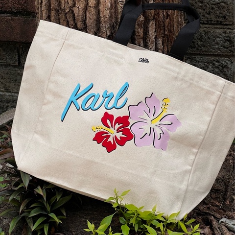 KARL LAGERFELD 花 帆布袋
