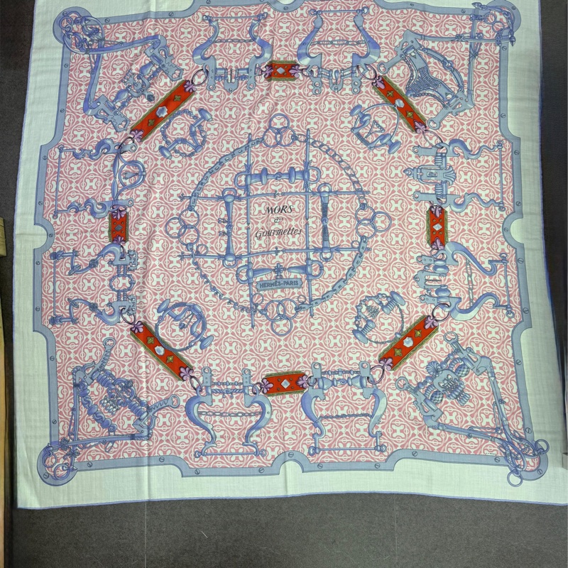 hermes cashmere 140cm x140cm 圍巾-0