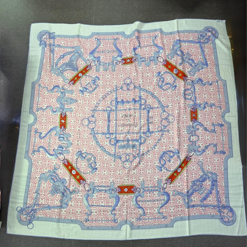 hermes cashmere 140cm x140cm 圍巾-1