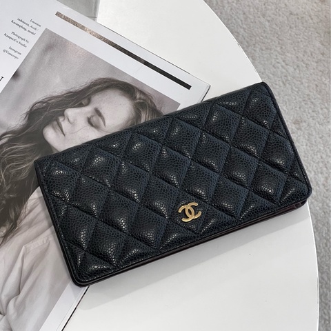 CHANEL 荔枝牛皮 長夾